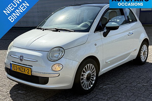 Fiat 500 0.9 TwinAir Lounge , PANORAMADAK, AIRCO, LEDER, RADIO/CD