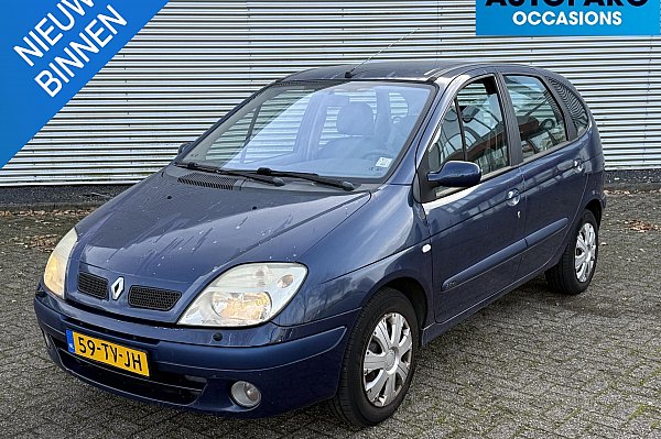 Renault Scénic 2.0-16V Privilège , AUTOMAAT, AIRCO, NIET MOOI, RIJDT EN SCHAKELT GOED, DISTRIBUTIE BIJ 210.000 VERVANGEN, GOEDKOOP AUTOMAAT RIJDEN!!! BLANKE LAK MOTORKAP EN DAK NIET MOOI !!