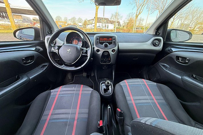 Peugeot 108 1.0 VTi Active , AUTOMAAT, AIRCO, F1 FLIPPERS, SPORTSTUUR, SPORTSTOELEN, BLUETOOTH, USB, 5 DEURS, AUTO RIJDT EN SCHAKELT SUPER, ZEER ZUINIG