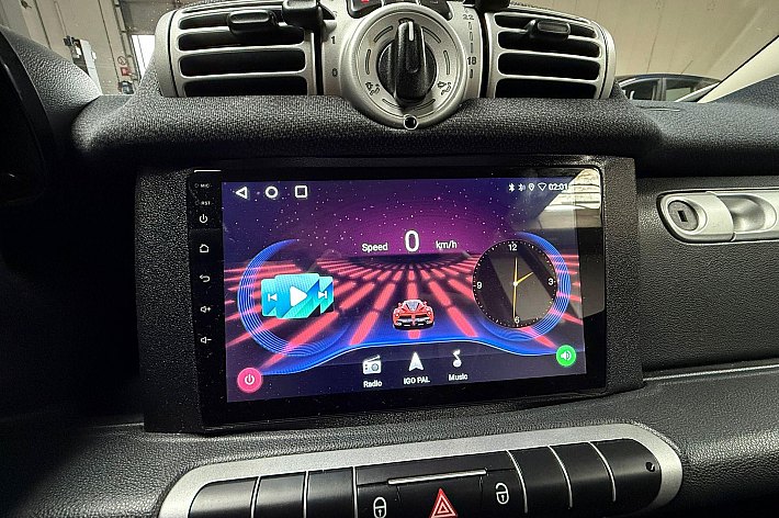 Smart Fortwo cabrio 1.0 mhd Pure AIRCO, ELECTR DAK, AUTOMAAT, GROTE NAVI / CARPLAY, ELECTRISCHE RAMEN, SPORTVELGEN, 85.166 KM, NAP