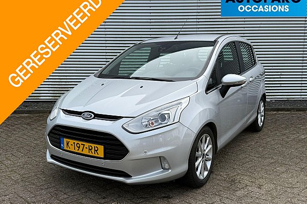 Ford B-MAX 1.0 EcoBoost Titanium , CLIMA, CRUISE CONTROLE,TREKHAAK,  ACHTERUITRIJ CAMERA, NAVI, PDC VOOR EN ACHTER, 100% ONDERHOUDEN, BOEKJES AANWEZIG, SUPER NETTE EN PERFECT RIJDENDE AUTO