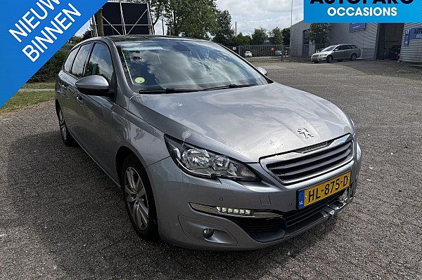 Peugeot 308 SW 1.6 BlueHDI Blue Lease Executive Pack READ TEXT, EXPORT, EURO 6, FRONT BUMPER DAMAGED, INJECTOR JAMMED, DRIVES IN SAFETY MODE, ENIGINE RUNS SMOOTH, IS DRIVABLE, LUXURY OPTIES, AIRCO, CRUISE, DOUBLE SCREEN IN THE BACK, LUXURY SEATS ETC ETC, EXPORT PRICE