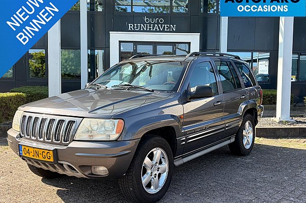 Jeep Grand Cherokee 4.7i V8 Overland High Output , YOUNGTIMER, FULL OPTIONS, 4X4, LEDER, AIRCO, SCHUIFKANTELDAK, PARROT, NWE APK, ETC