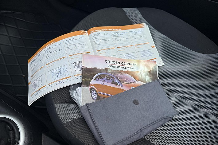Citroën C3 Pluriel 1.4i AIRCO (STEENKOUD), 4 ELECT RAMEN, NAVI, BLUETOOTH, CV, SPLINTERNIEUWE KOPPELING, BOEKJES