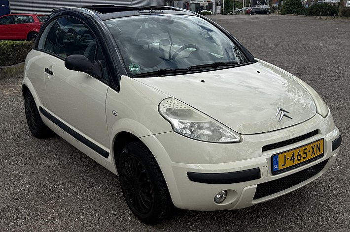 Citroën C3 Pluriel 1.4i AIRCO (STEENKOUD), 4 ELECT RAMEN, NAVI, BLUETOOTH, CV, SPLINTERNIEUWE KOPPELING, BOEKJES